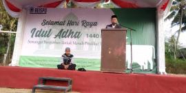 Pelaksanaan Sholat Idul Adha 1440 H Di Lapangan Ponjong Berlangsung Secara Khusyuk dan Khidmat.