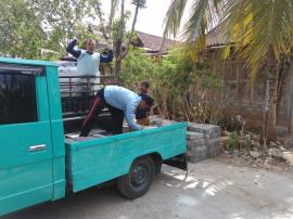 DISTRIBUSI PATOK K3 PTSL KE PADUKUHAN SERUT, JATEN, KUWON DAN DUREN