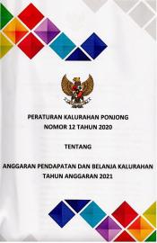 PEMERINTAH KALURAHAN PONJONG TETAPKAN PERKAL NO 12 TAHUN 2020 TENTANG APBKAL 2021